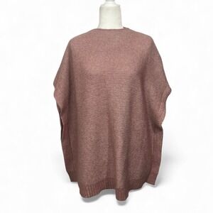 Universal Thread Goods Co Sweater OSFM Mauve Knit Pullover Poncho Top Boho